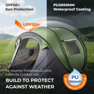 4 Person Pop Up Camping Waterproof Tent