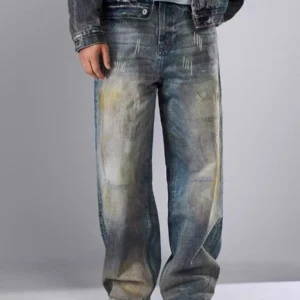 Men's jeans | Vintage Mud Wash Denim Pants