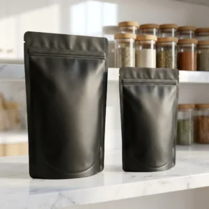 100pcs Premium Aluminum Foil Lined Smell Proof Ziplock Pouches